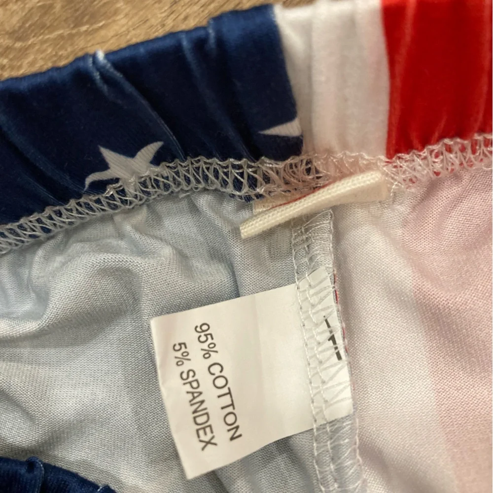 Patriotic Bell Bottoms American Flag July 4th Outfit Pants Flare 3T